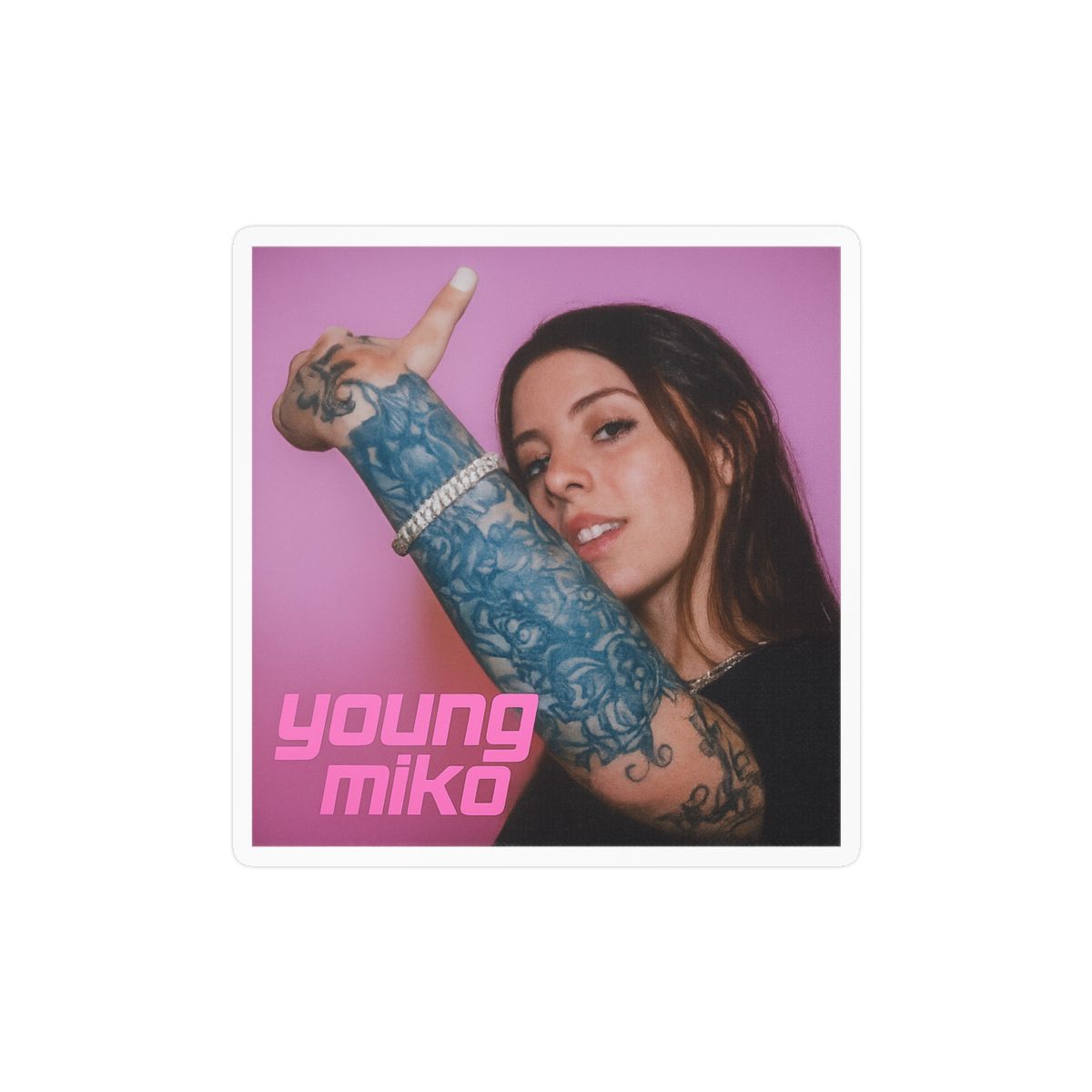 Vintage Young Miko Sticker | Retro Vinyl Decal