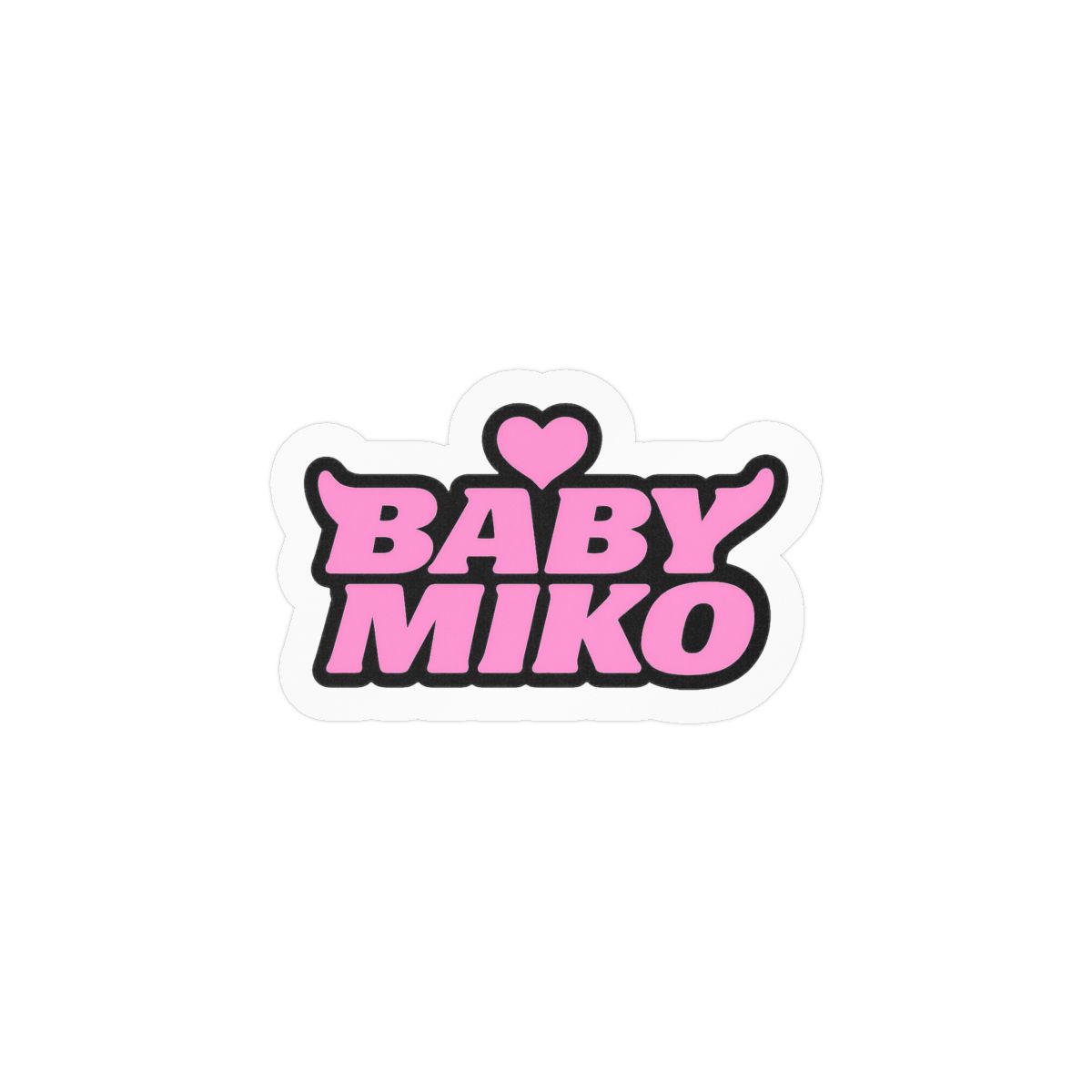 Kawaii Baby Miko Sticker | Adorable Chibi Vinyl Decal - alternate angle 1, merchandise