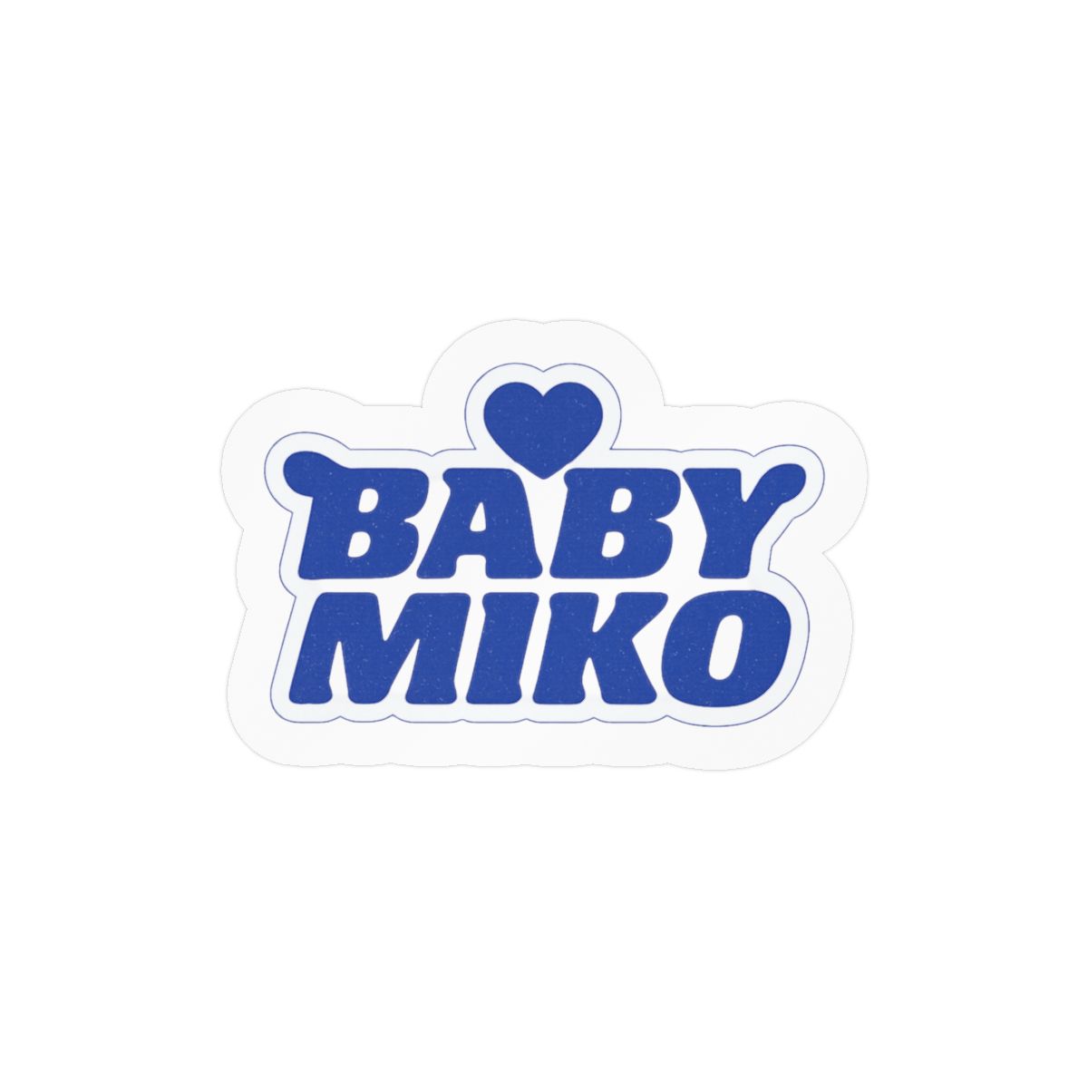 Baby Miko Blue Sticker | Adorable Whimsical Vinyl Decal