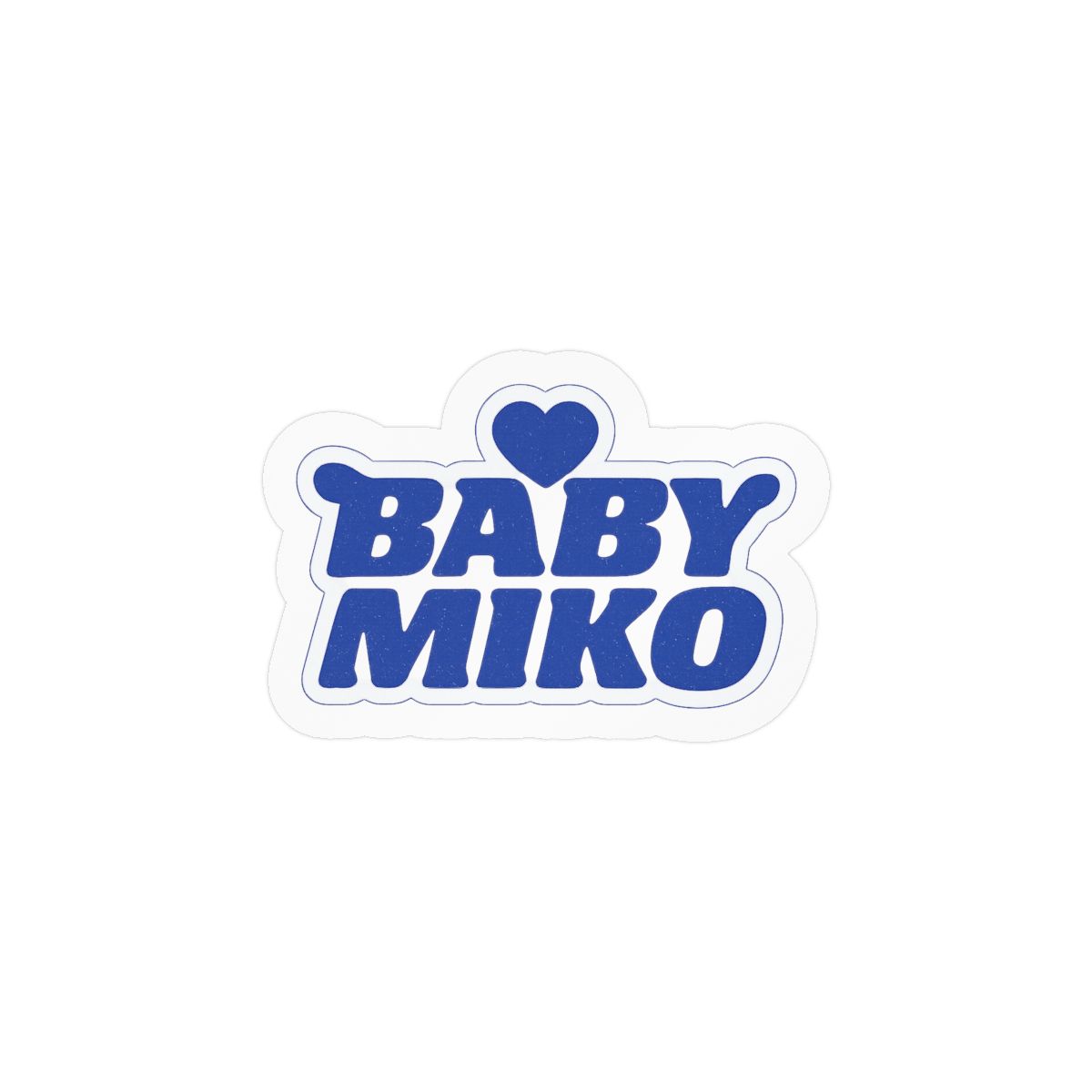 Baby Miko Blue Sticker | Adorable Whimsical Vinyl Decal - alternate angle 1, merchandise