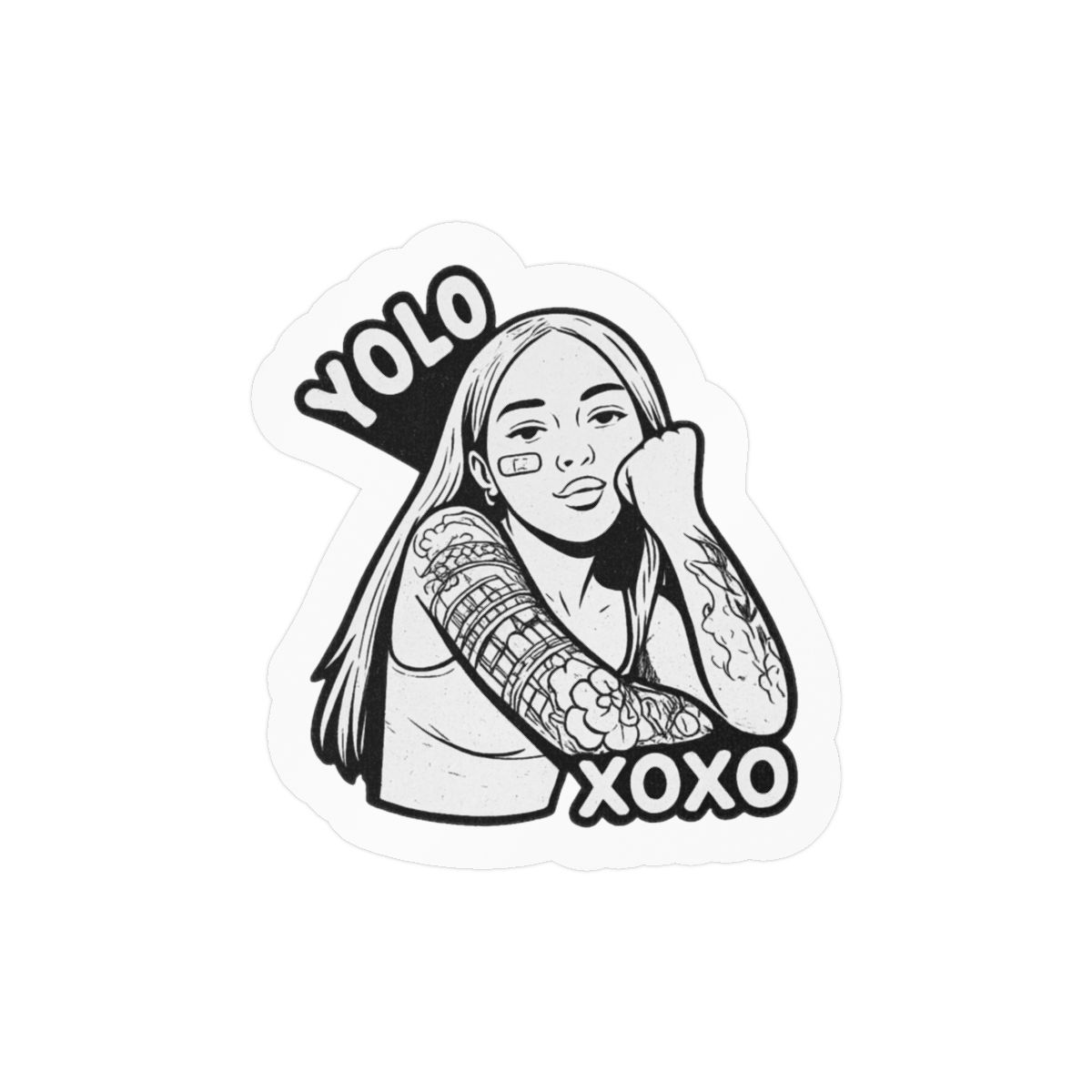 Curita Young Miko Sticker | Playful Bandage Vinyl Decal
