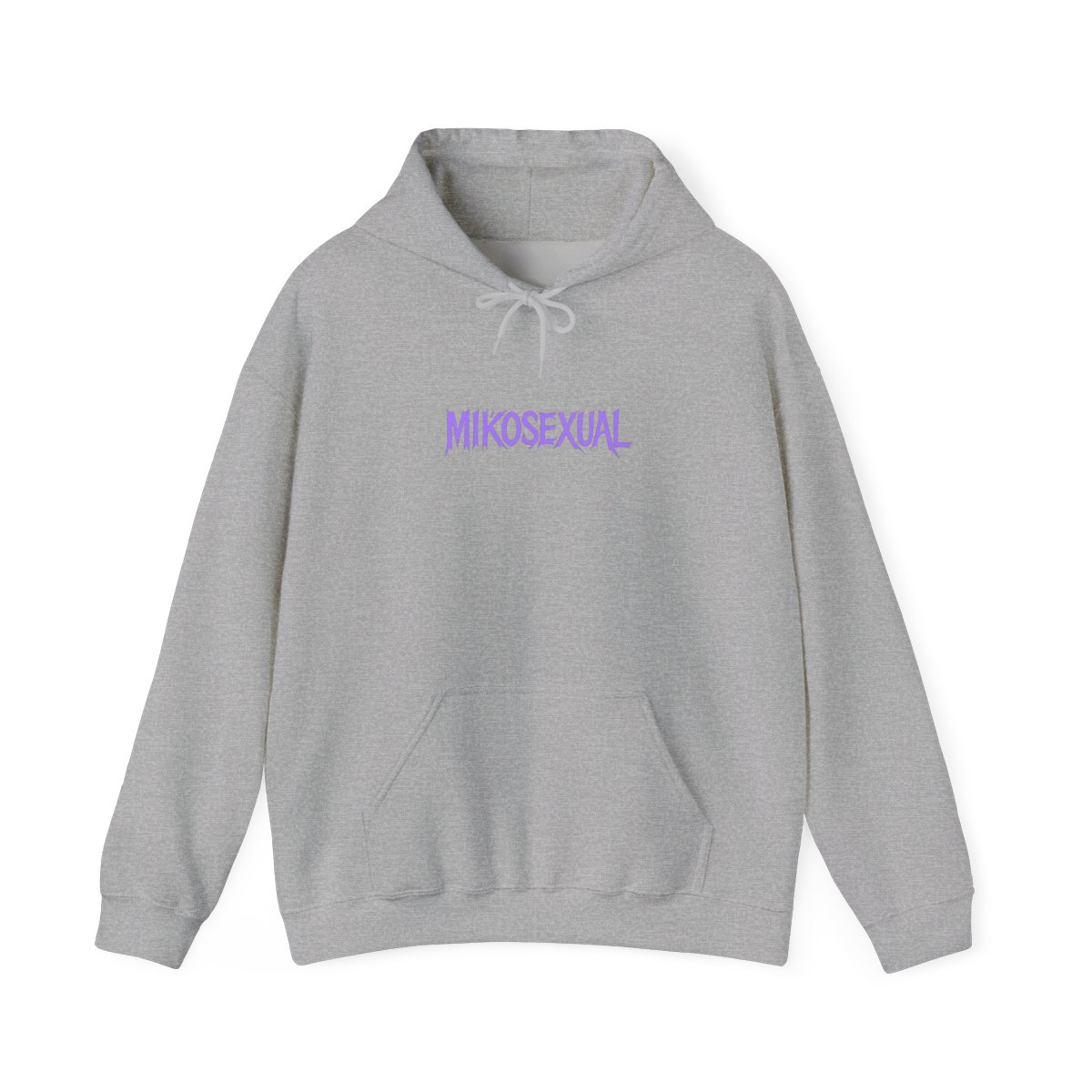 Mikosexual Purple White Graphic Hoodie