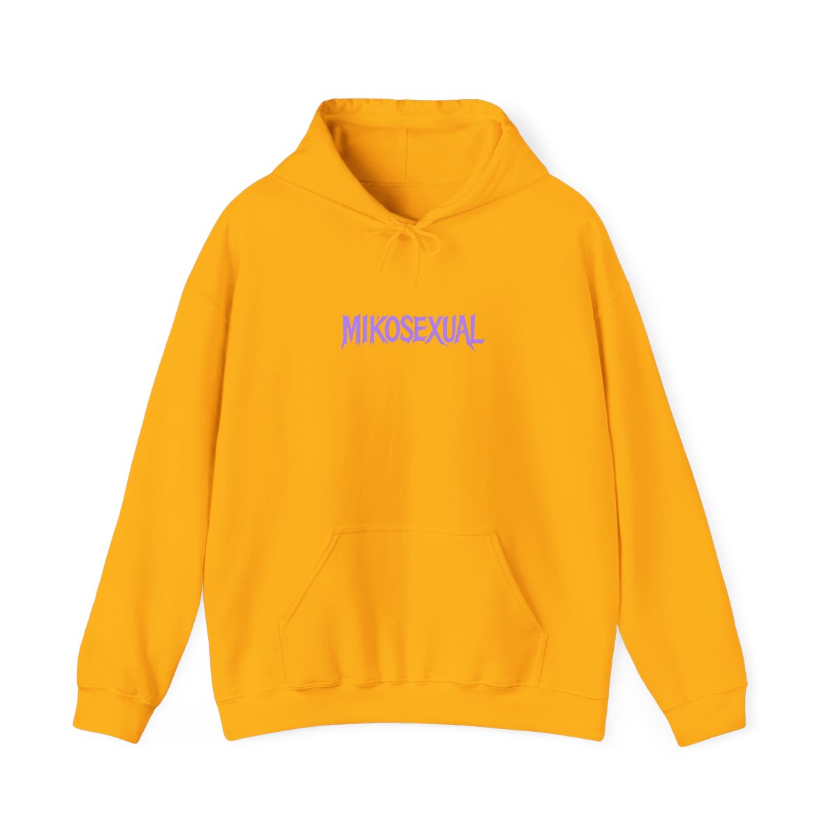 Mikosexual Purple White Graphic Hoodie - alternate angle 3, merchandise