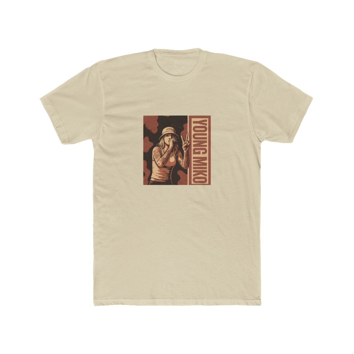 young miko // Brown Vintage T Shirt - alternate angle 4, merchandise