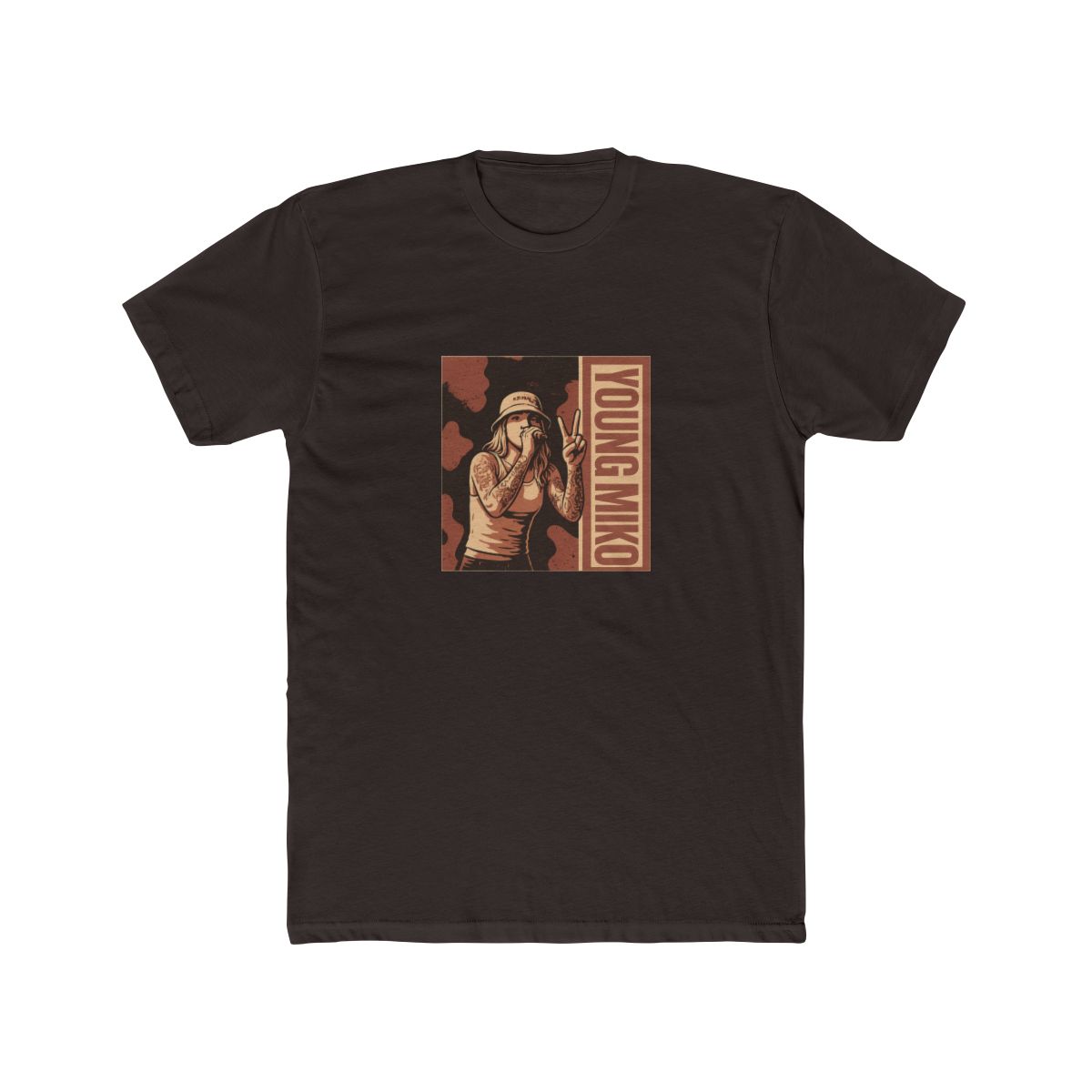 young miko // Brown Vintage T Shirt - alternate angle 3, merchandise