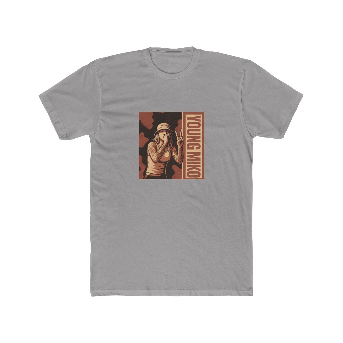 young miko // Brown Vintage T Shirt - alternate angle 2, merchandise
