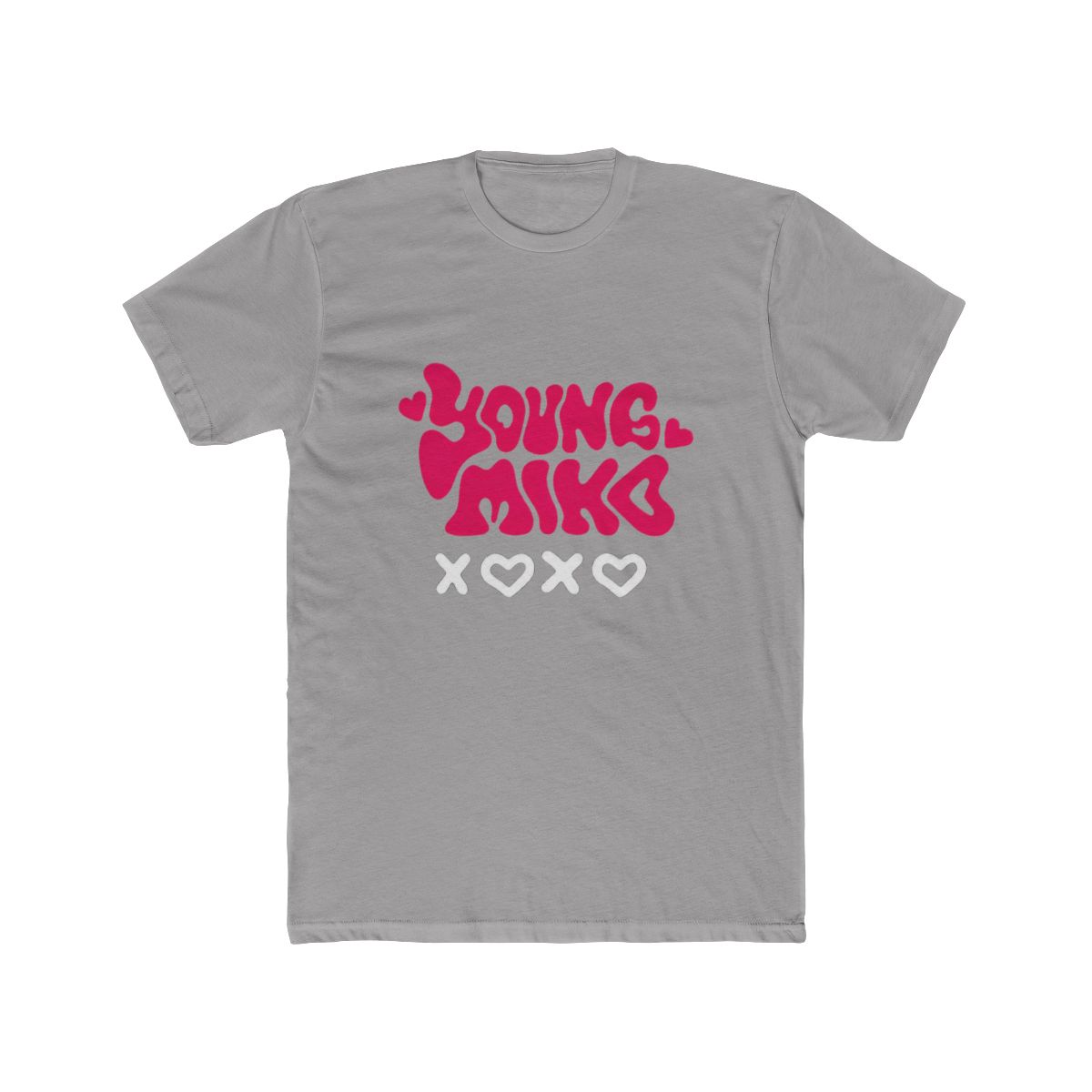 Young Mike Bold Pink Hearts Playful T Shirt - Youthful Casual Vibe