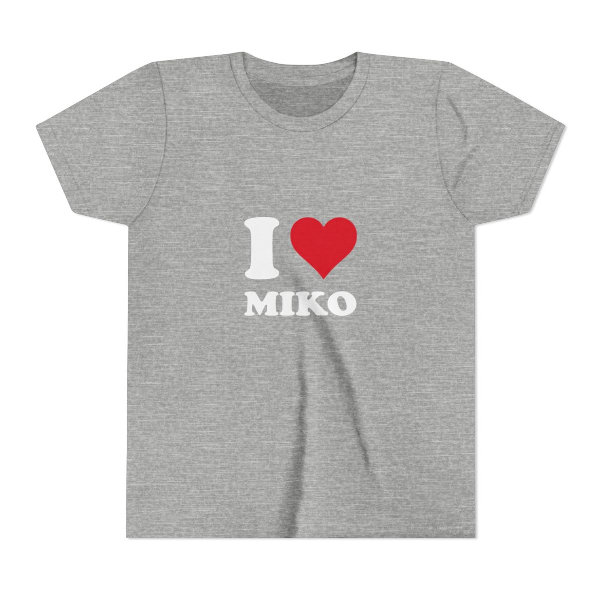 I Heart Miko Love Stories Graphic Kids T Shirt - Bold Pet Fan Gift - alternate angle 2, merchandise