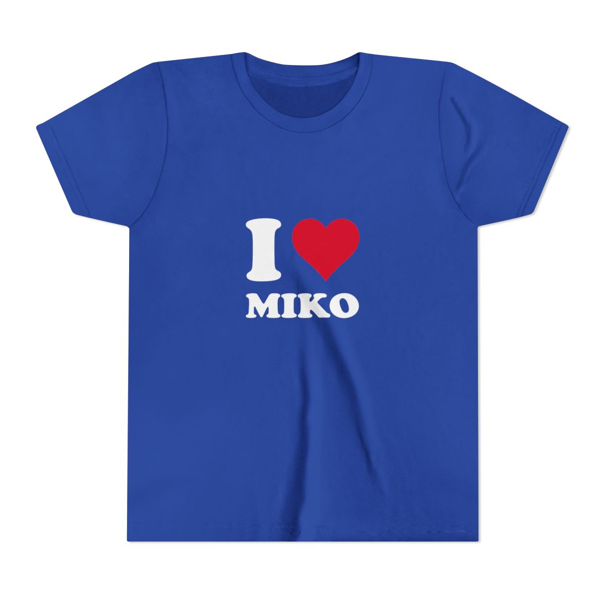 I Heart Miko Love Stories Graphic Kids T Shirt - Bold Pet Fan Gift - alternate angle 3, merchandise