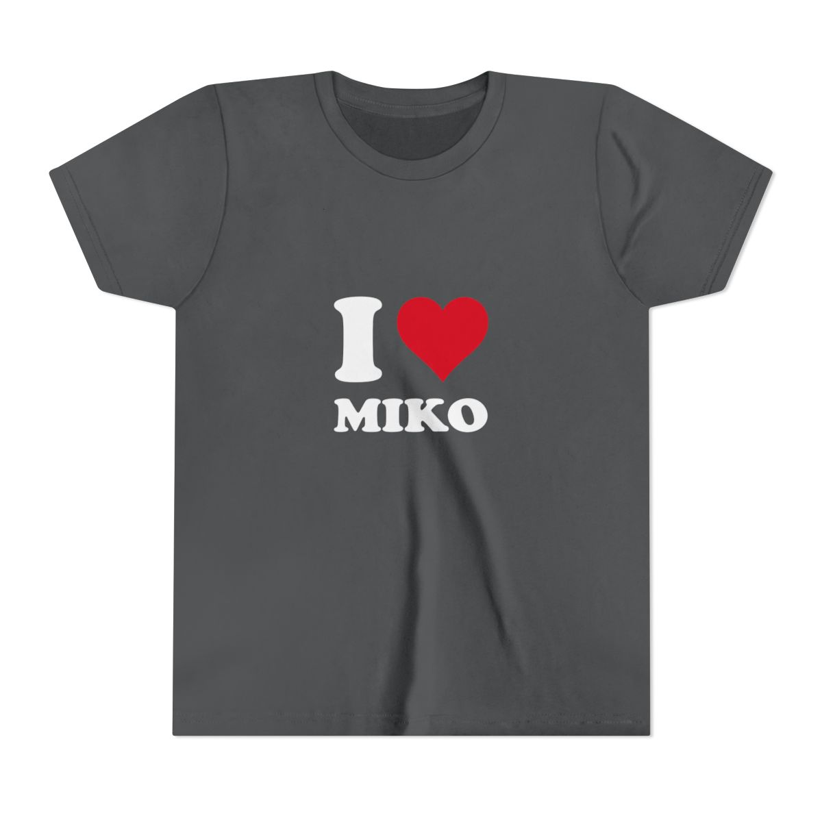 I Heart Miko Love Stories Graphic Kids T Shirt - Bold Pet Fan Gift - alternate angle 4, merchandise
