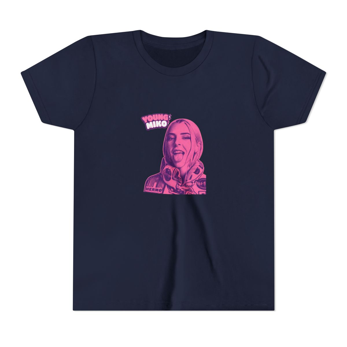 Kawaii Baby Miko Pink Shrine Maiden Kids T Shirt - Adorable Anime Fan Gift - alternate angle 3, merchandise