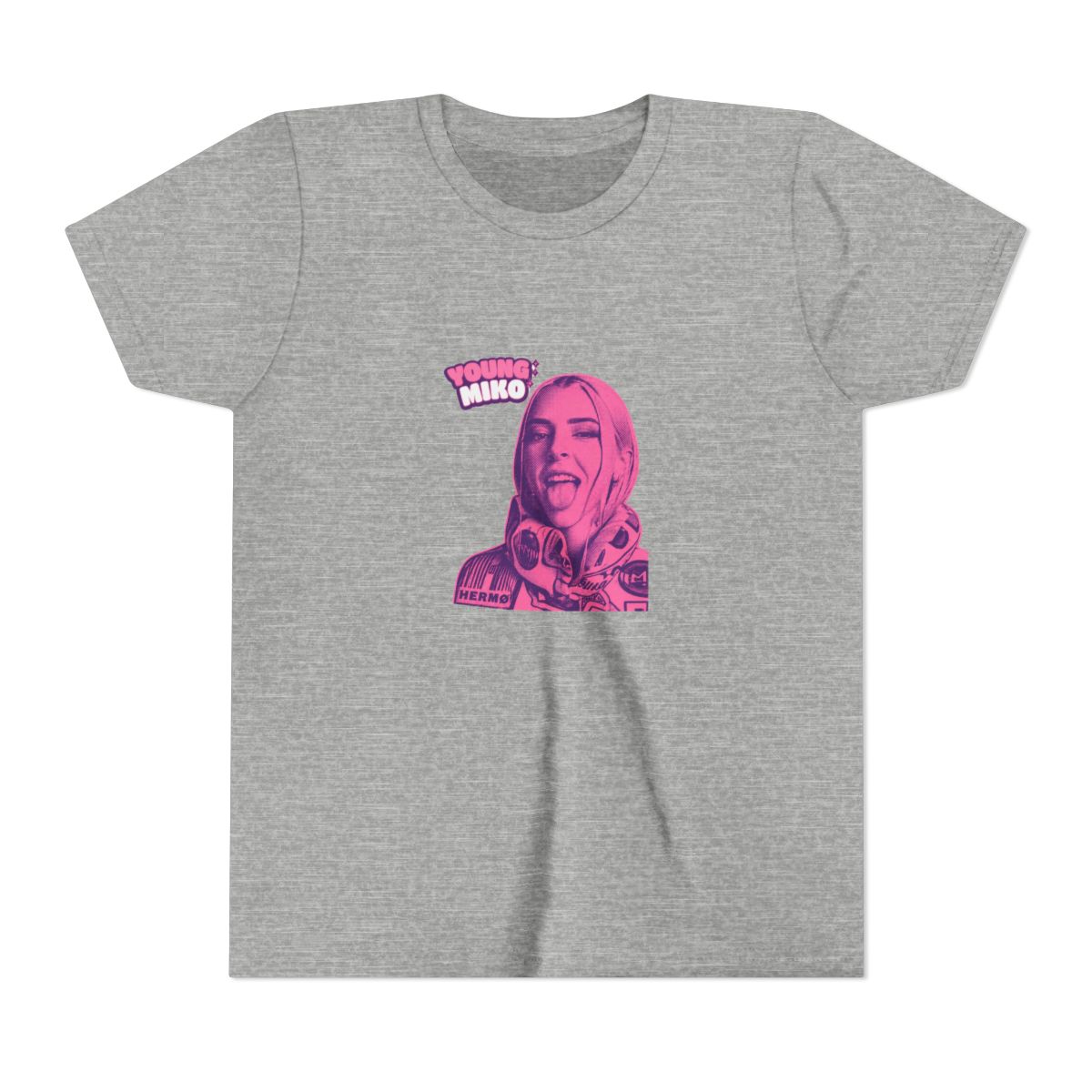 Kawaii Baby Miko Pink Shrine Maiden Kids T Shirt - Adorable Anime Fan Gift - alternate angle 4, merchandise