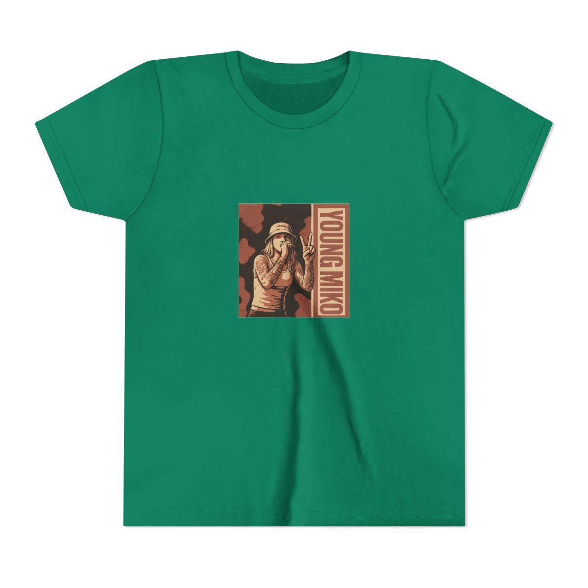 young miko // Brown Vintage Kids T Shirt - alternate angle 5, merchandise