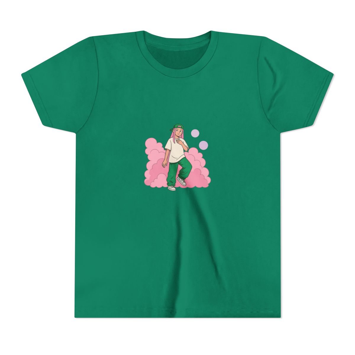 Young Miko Bold Oversized Text Reggaeton Kids T-Shirt - alternate angle 3, merchandise